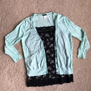 ❤️ 3 for $20❤️ J. Crew Mint Lightweight Cardigan